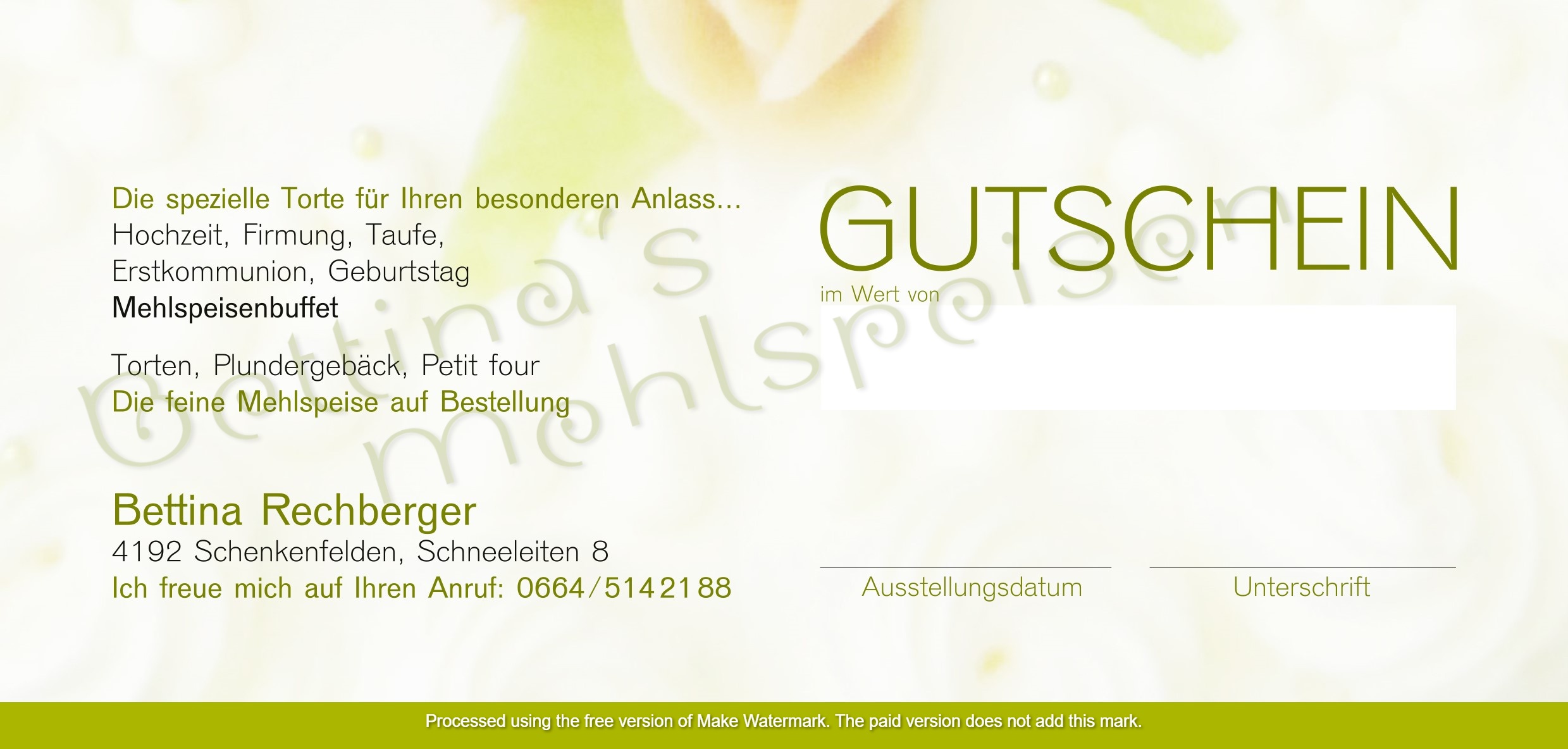Gutschein Gutschein
